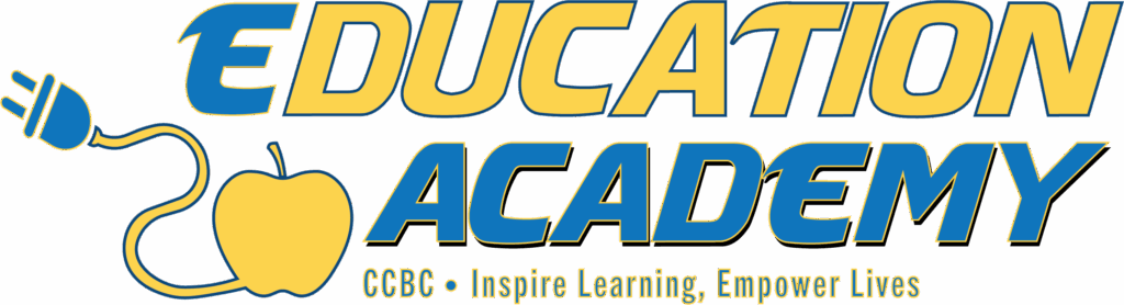 A logo of ccbc education academy - inspire learning, empower lives