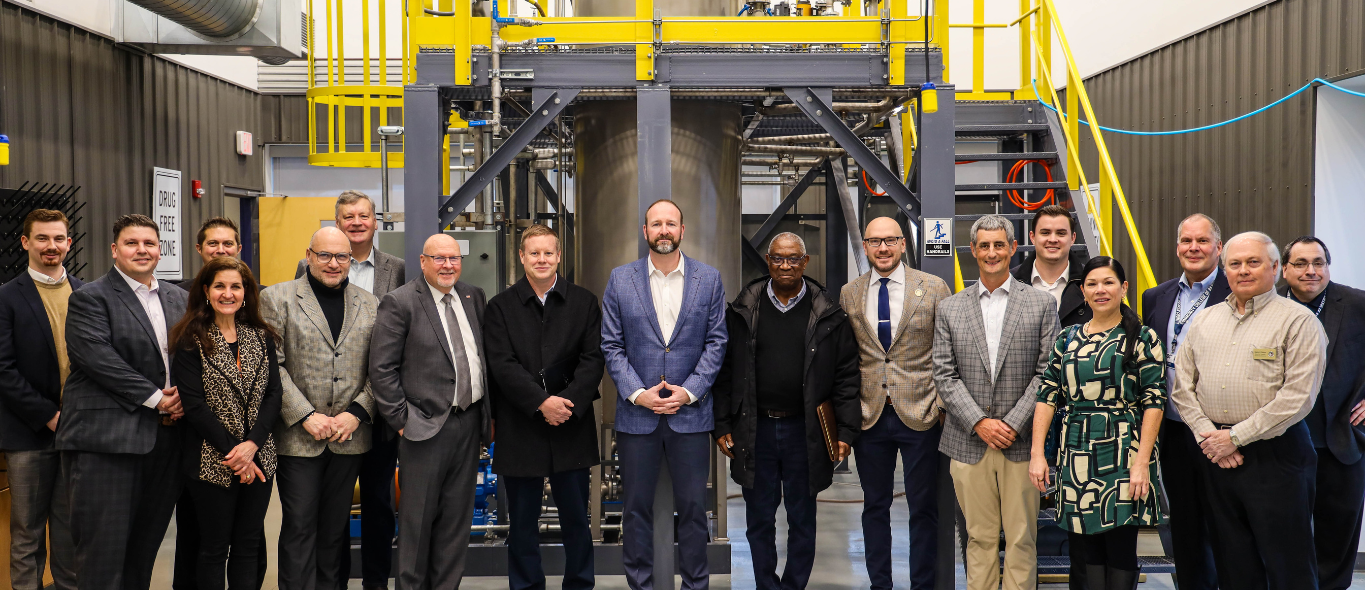 A group photo at the Shell Polymers and amp API Strengthen Workforce Development at CCBC