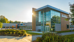 Background image of the Shell Center building