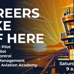 Careers Take Off Here - Professional Pilot, Advanced Pilot, Air Traffic Control, Aerospace Management, High School Aviation Academy - background-image-aviation-showcase