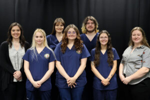 Vet Tech Class of 2026 and their instructors.